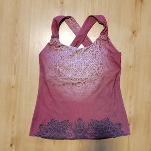 Prana Cross Back Bra Tank Women's XL